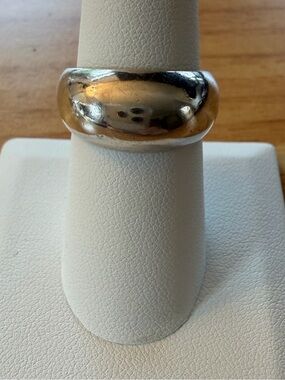 Sterling Silver Dome Band Ring 7.5